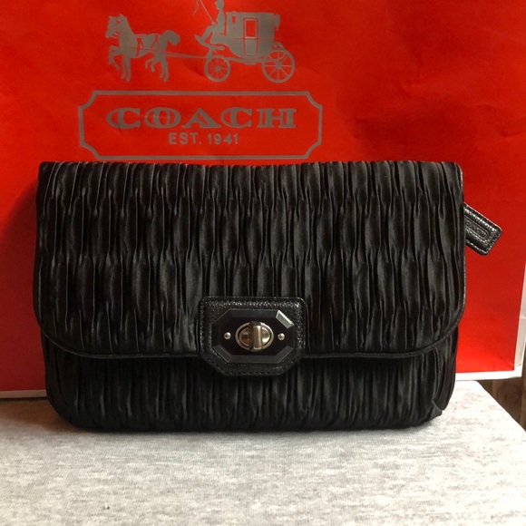 Coach Satin Convertible Evening Clutch - Picture 2 of 8